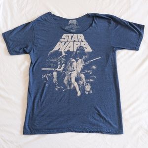 Star Wars Vintage Graphic Print T-Shirt Top Disney